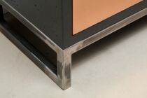 Beton-Sideboard lavagrau mit 6 Schubladen