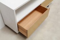 Beton-Sideboard weiss mit Schublade