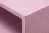 Beton Lowboard, rosa, 150 cm, Kante