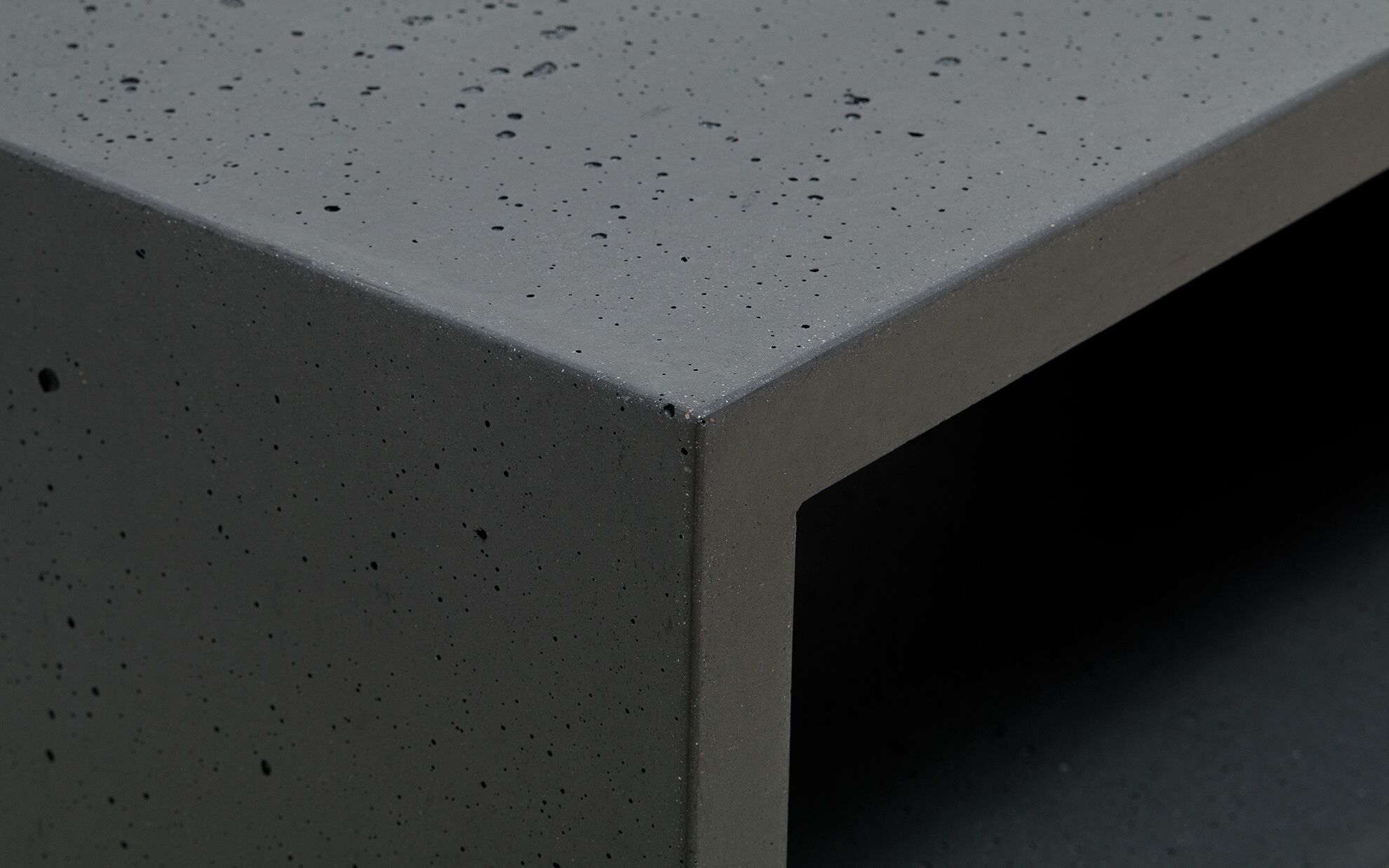 Detail Beton-Sideboard Copperbox 160 cm