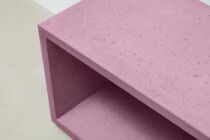 Beton Lowboard, rosa, 90 cm, Detail